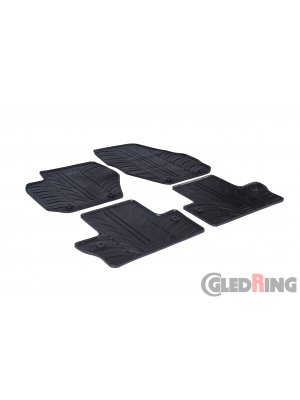 Original Gledring Passform Fußmatten Gummimatten 4 Tlg.+Fixing - Volvo V60 2010->